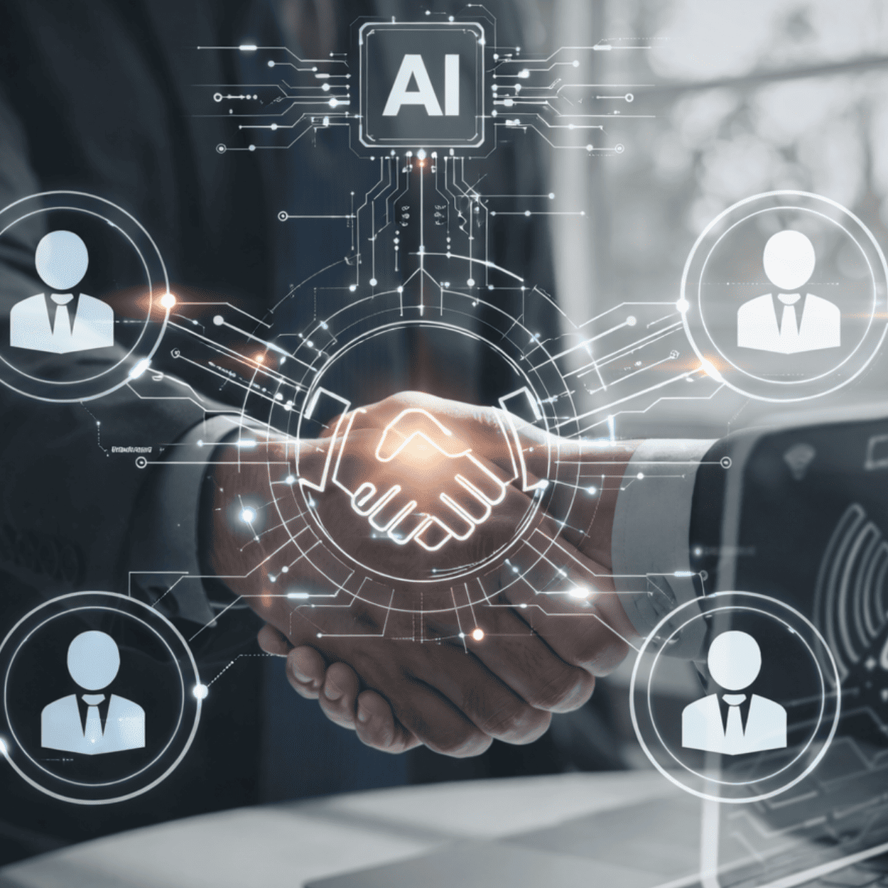 AI partner ecosystem strategy showing connected partners and co-sell collaboration